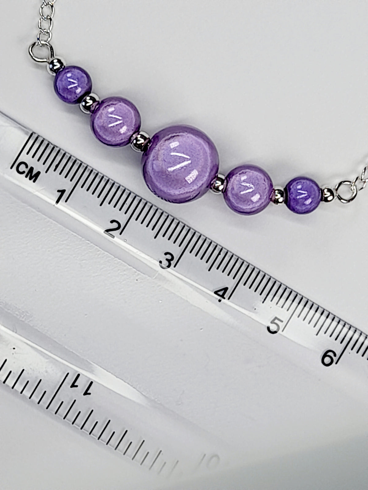 Lilac Jewellery Set – Handmade Miracle Bead Necklace, Bracelet & Earrings Set | Gift Boxed | Free UK Delivery