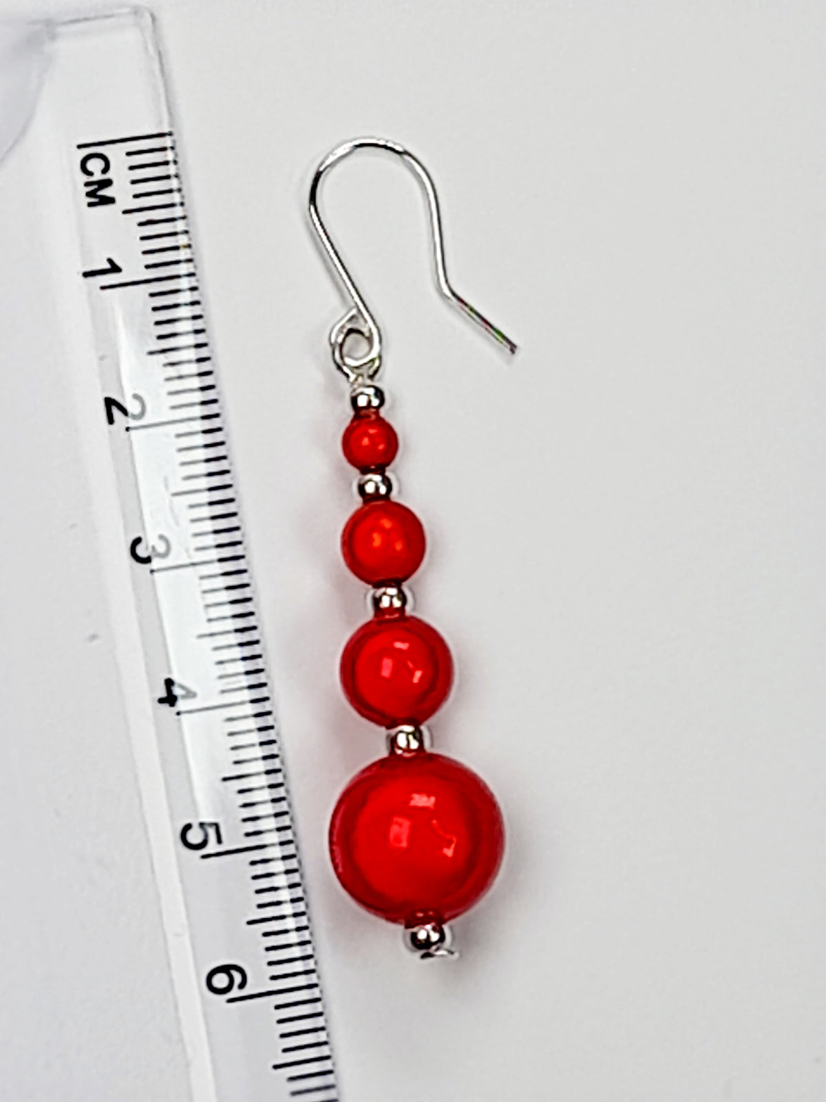 Bright Red Jewellery Set – Handmade Miracle Bead Necklace, Bracelet & Earrings Set | Gift Boxed | Free UK Delivery