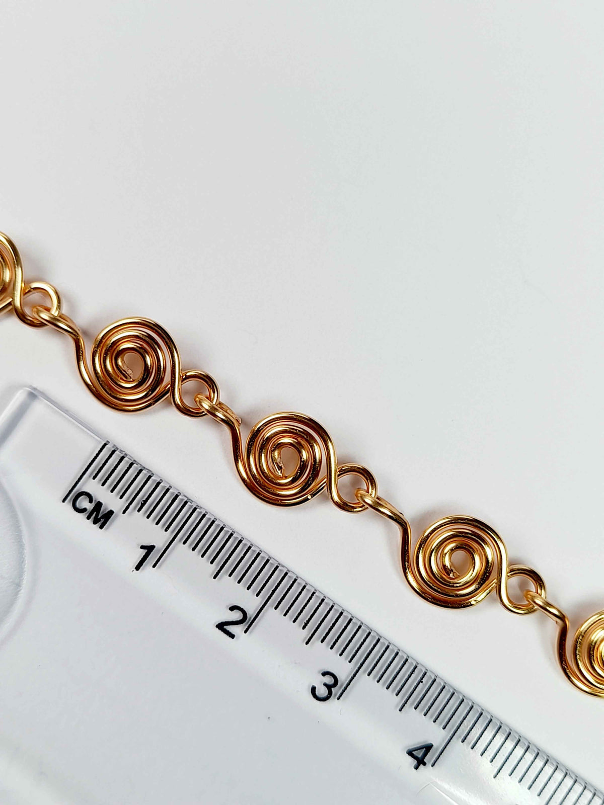 Dainty Super Swirly Gold Spiral Bracelet