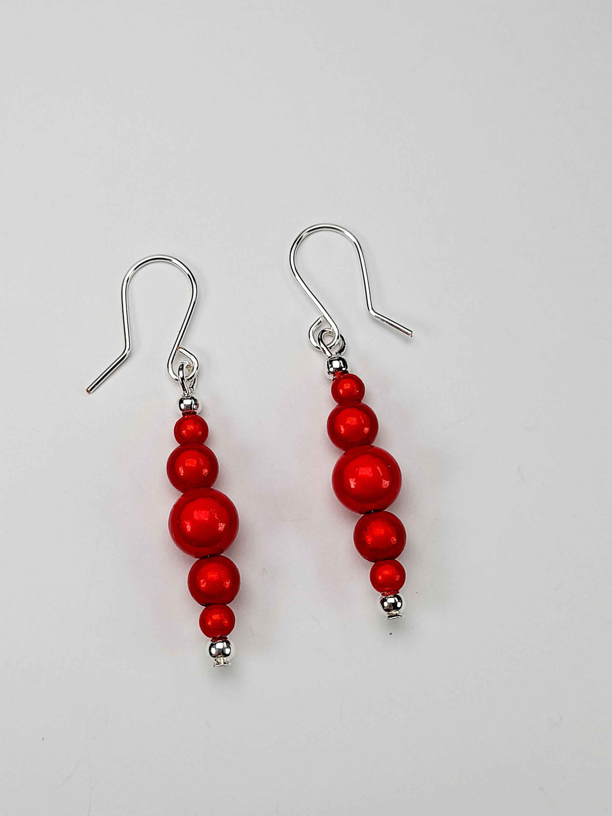 Red Miracle Bead Earrings