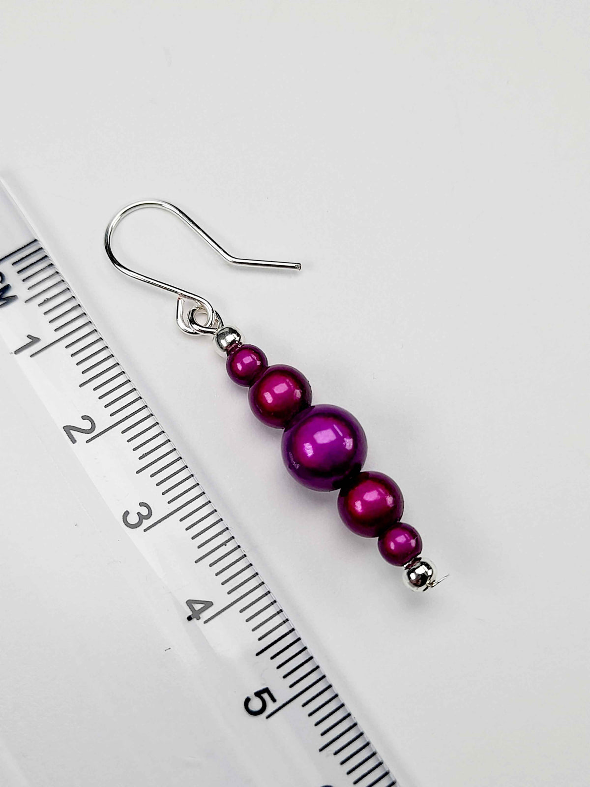 Purple Miracle Bead Earrings