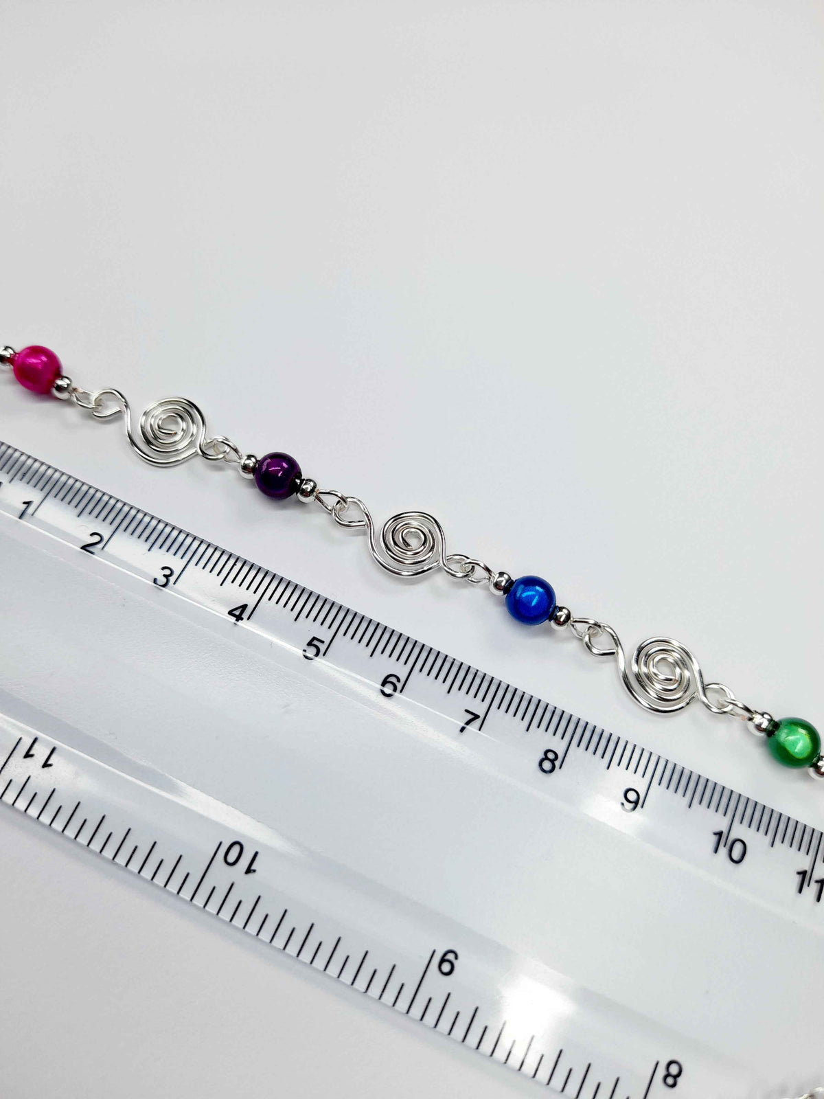Dainty Super Swirly Rainbow Spiral Necklace – Colourful, Lightweight & Handmade