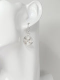 Handmade Silver Spiral Earrings, Dainty Lightweight Non‑Tarnish Swirl Design