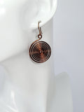Handmade Large Bronze Spiral Earrings, Lightweight, Statement & Non‑Tarnish Drops