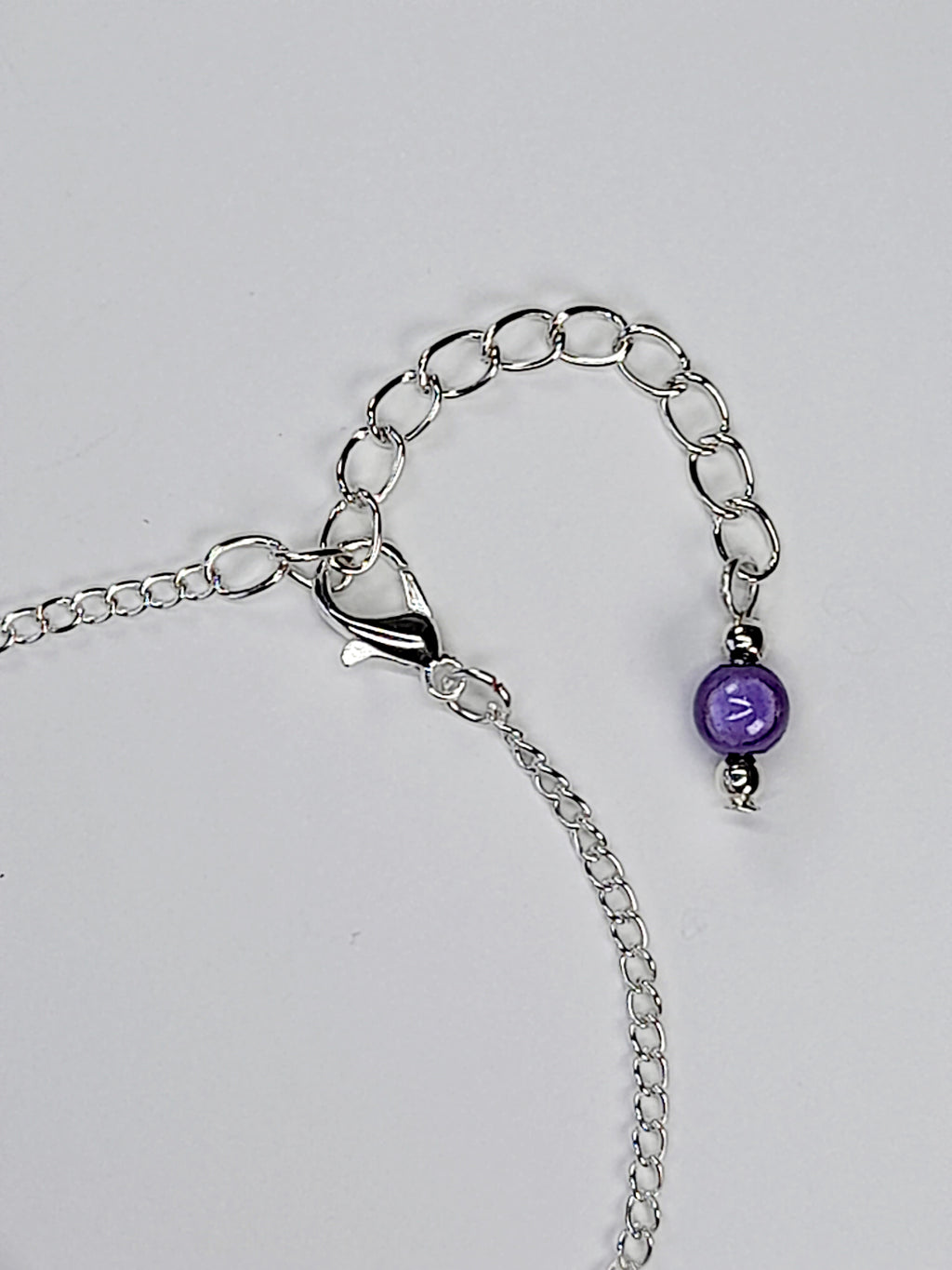 Handmade Lilac Bead Bracelet, Pale Purple Miracle Beads, Adjustable Size