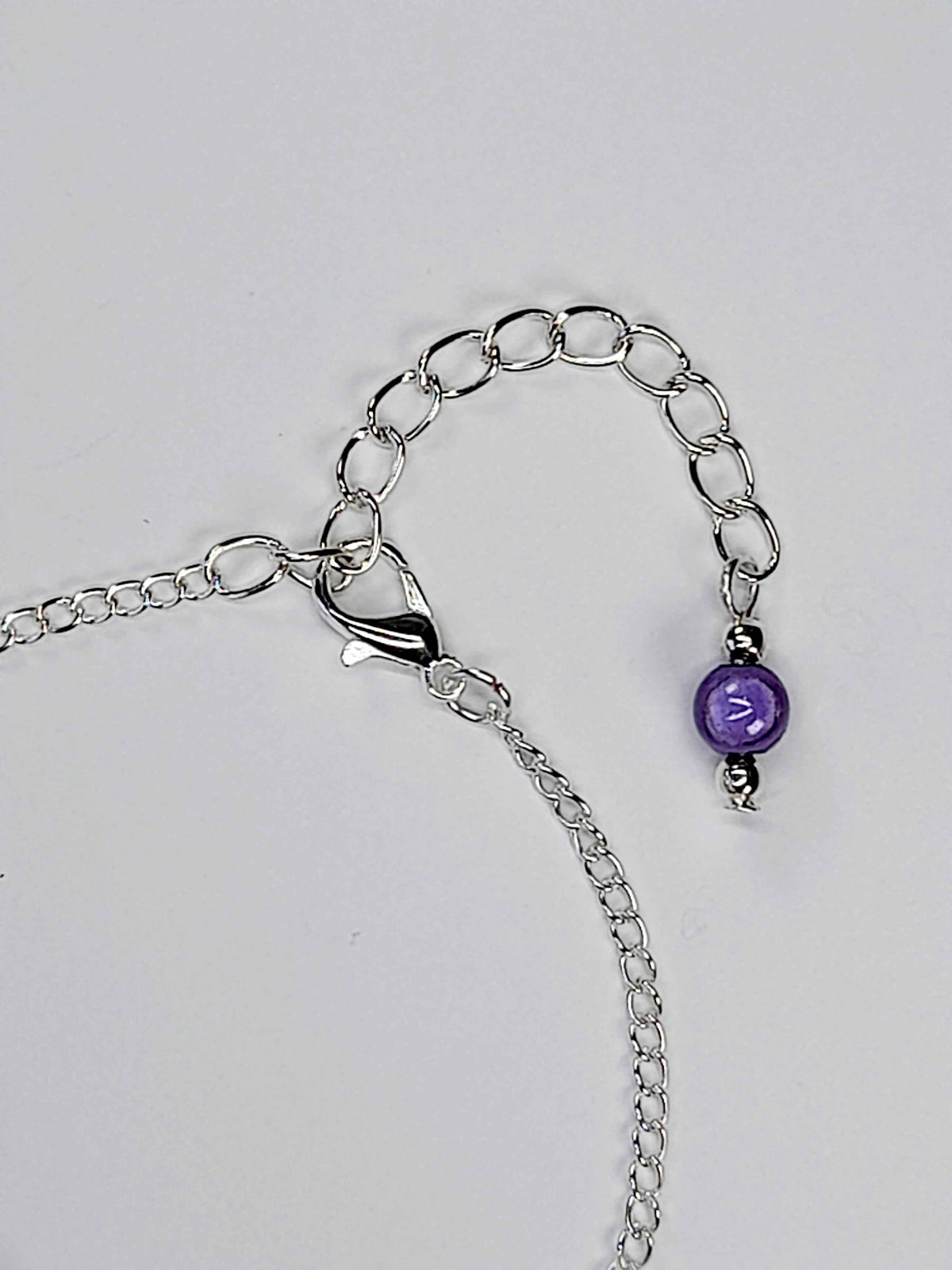 Handmade Lilac Bead Bracelet, Pale Purple Miracle Beads, Adjustable Size
