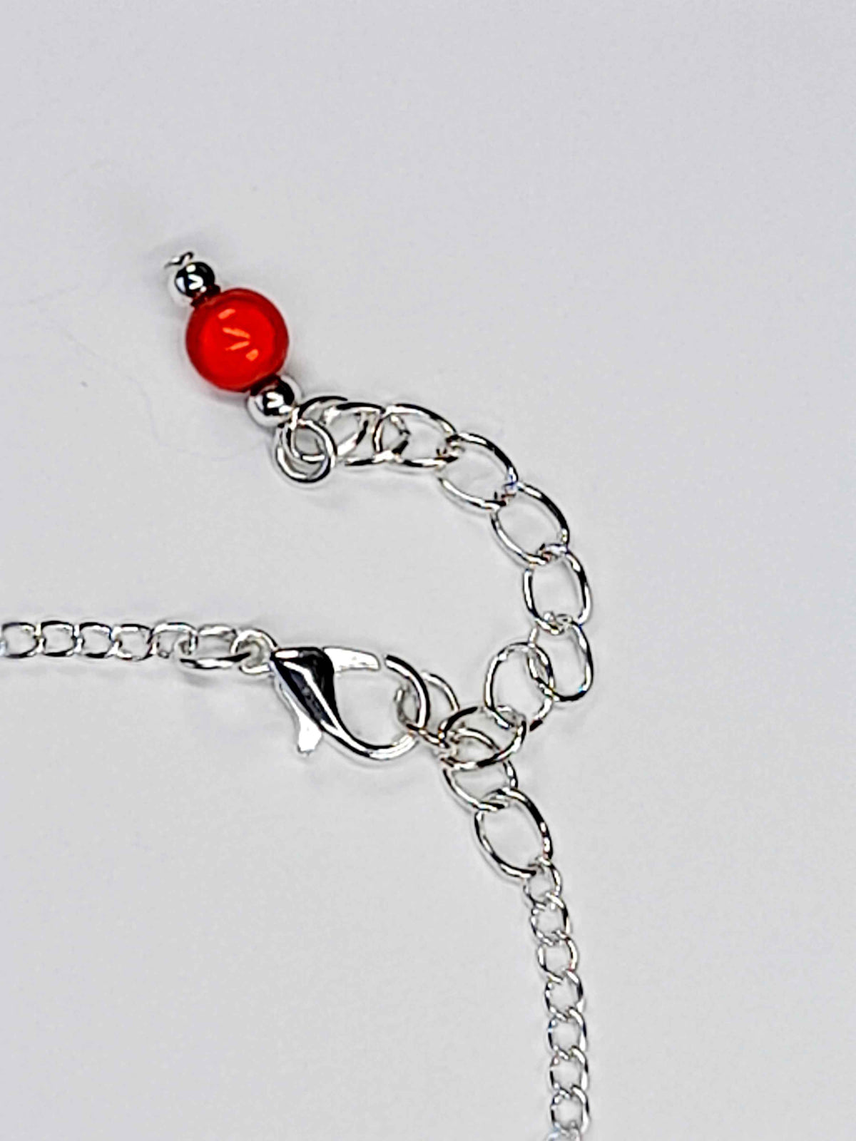 Handmade Red Bead Bracelet, Bright Red Miracle Beads, Adjustable Size