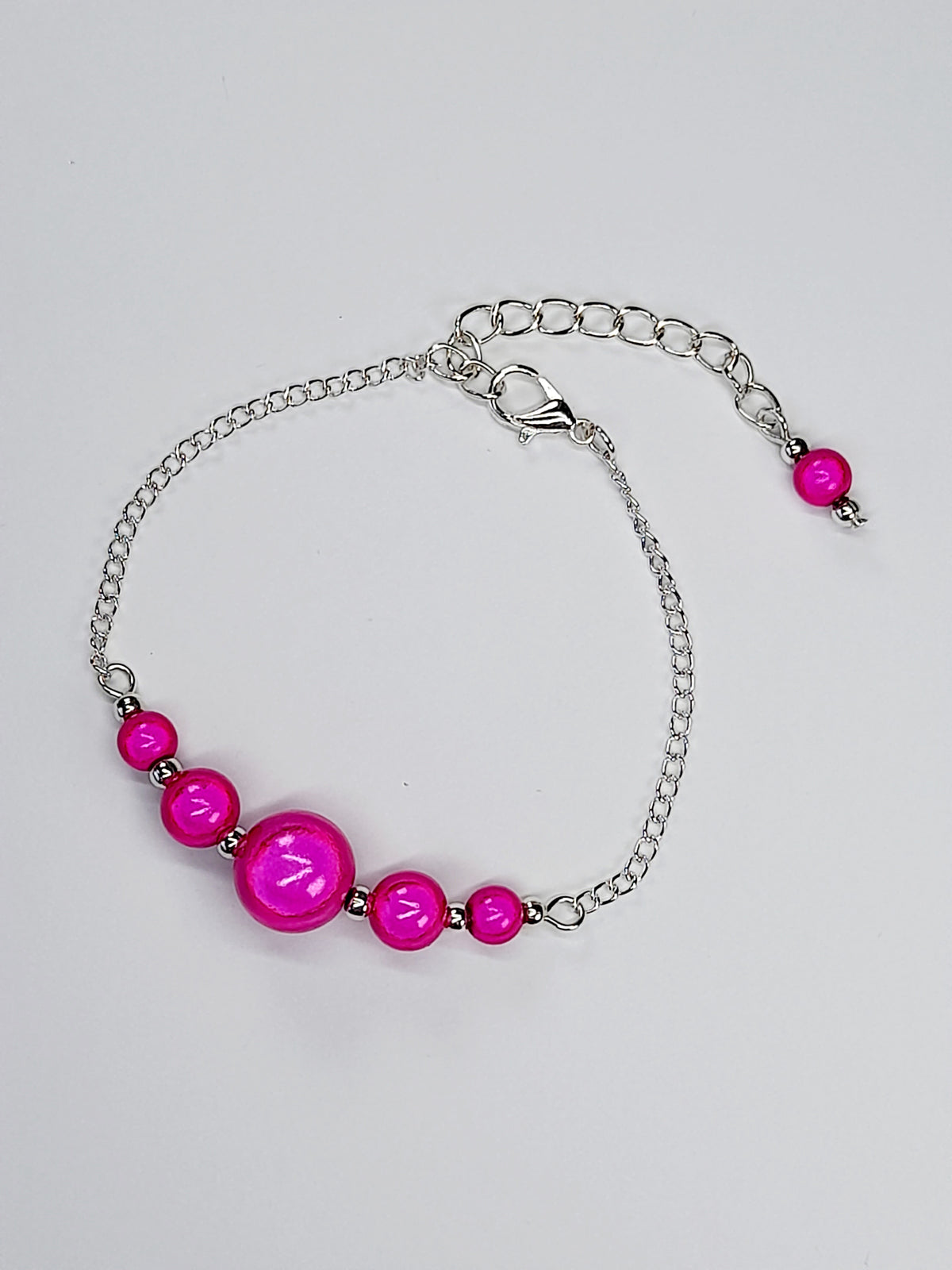 Hot Pink Jewellery Set – Handmade Miracle Bead Necklace, Bracelet & Earrings Set | Gift Boxed | Free UK Delivery
