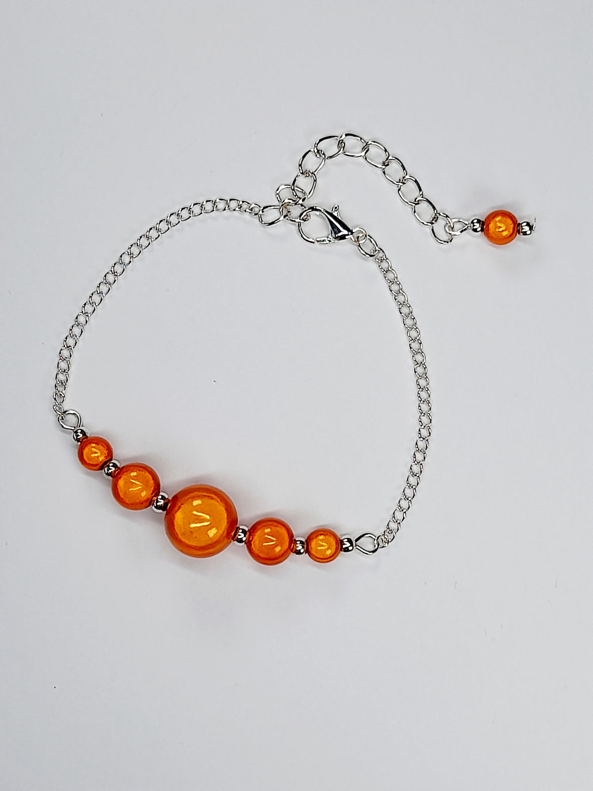 Bright Orange Jewellery Set – Handmade Miracle Bead Necklace, Bracelet & Earrings Set | Gift Boxed | Free UK Delivery