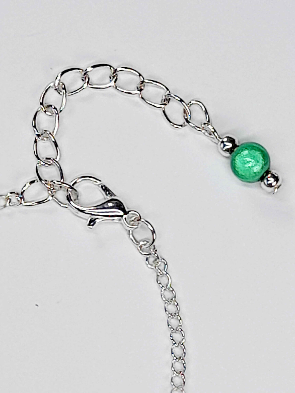 Handmade Green Bead Bracelet, Bright Green Miracle Beads, Adjustable Size