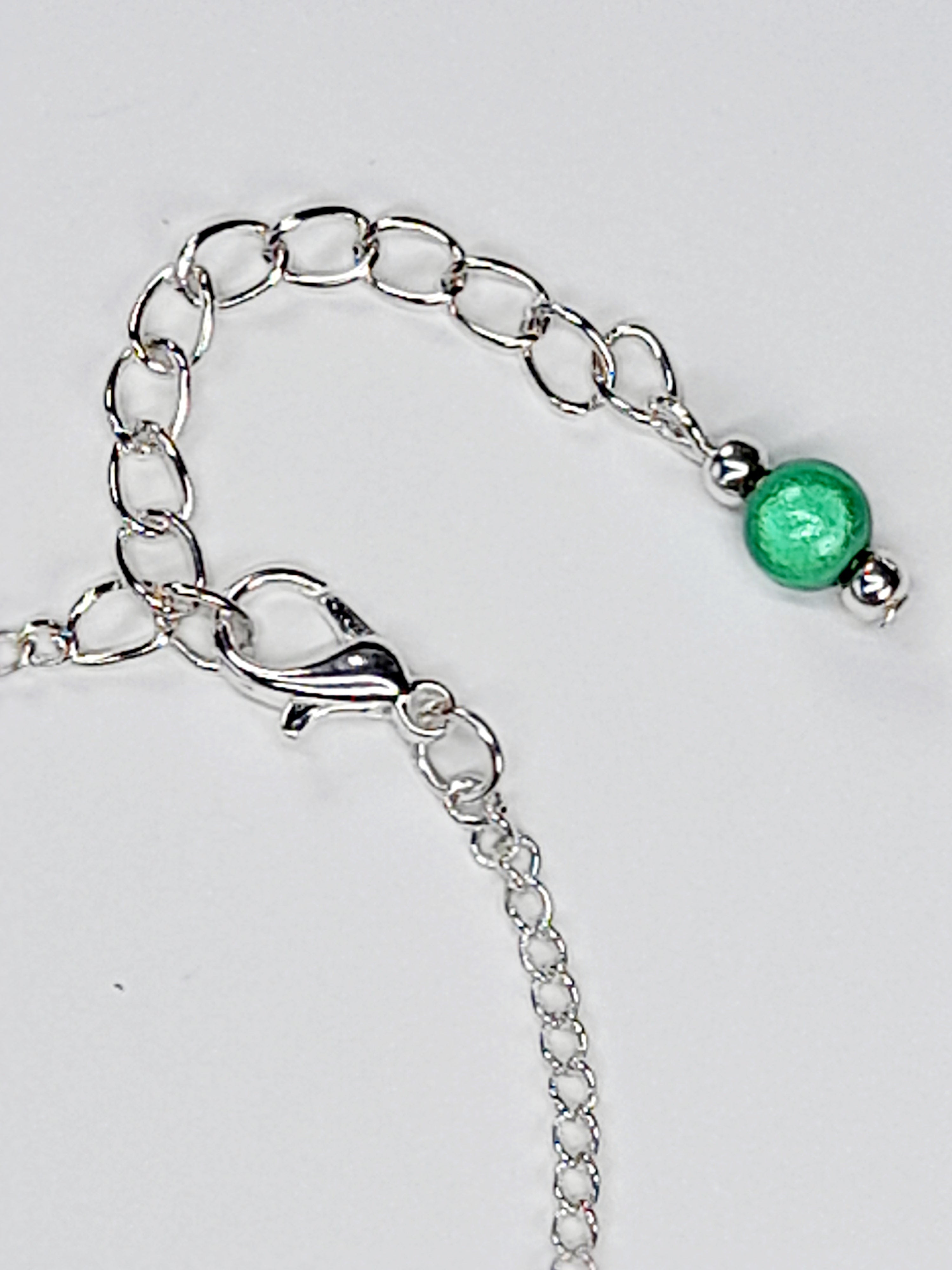 Handmade Green Bead Bracelet, Bright Green Miracle Beads, Adjustable Size