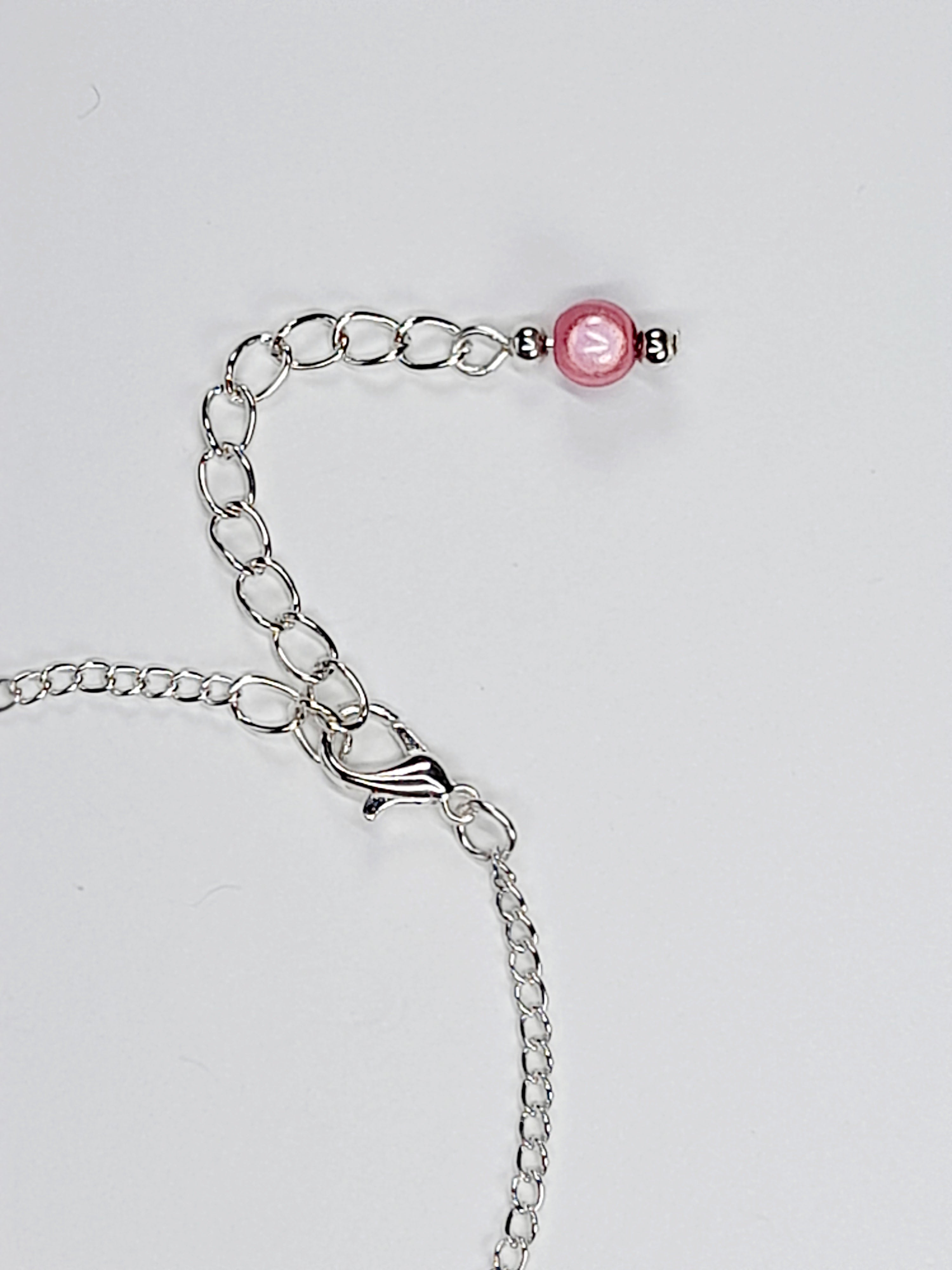Handmade Pale Pink Bead Bracelet, Pastel Pink Miracle Beads, Adjustable Size