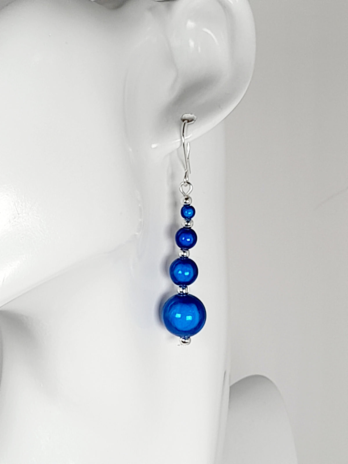 Bright Blue Jewellery Set – Handmade Miracle Bead Necklace, Bracelet & Earrings Set | Gift Boxed | Free UK Delivery