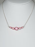 Pale Pink Miracle Bead Necklace, Handmade, Lightweight 18‑Inch Necklace