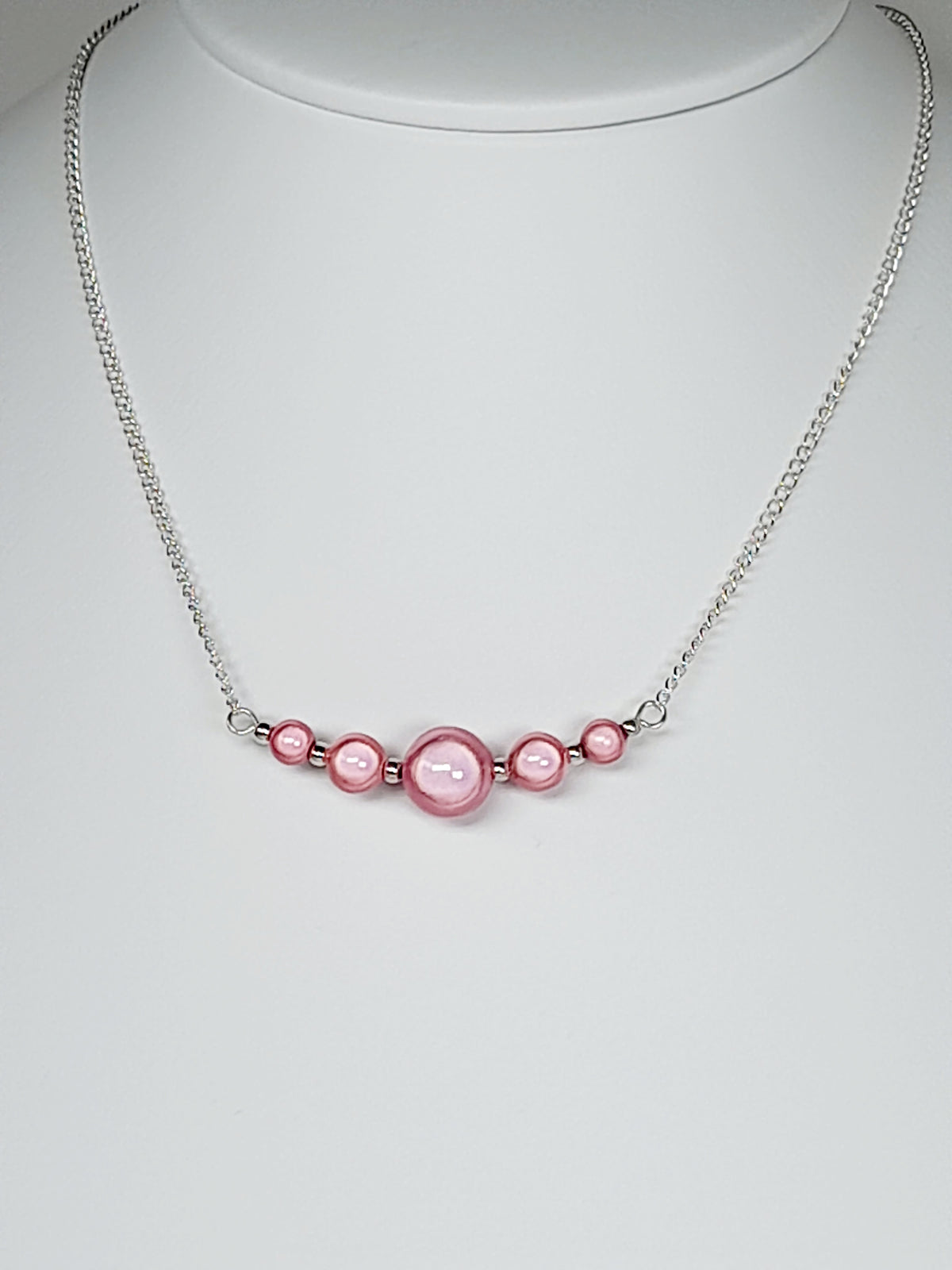 Pale Pink Jewellery Set – Handmade Miracle Bead Necklace, Bracelet & Earrings Set | Gift Boxed | Free UK Delivery