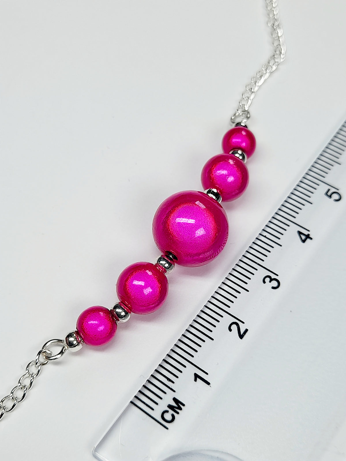 Hot Pink Jewellery Set – Handmade Miracle Bead Necklace, Bracelet & Earrings Set | Gift Boxed | Free UK Delivery