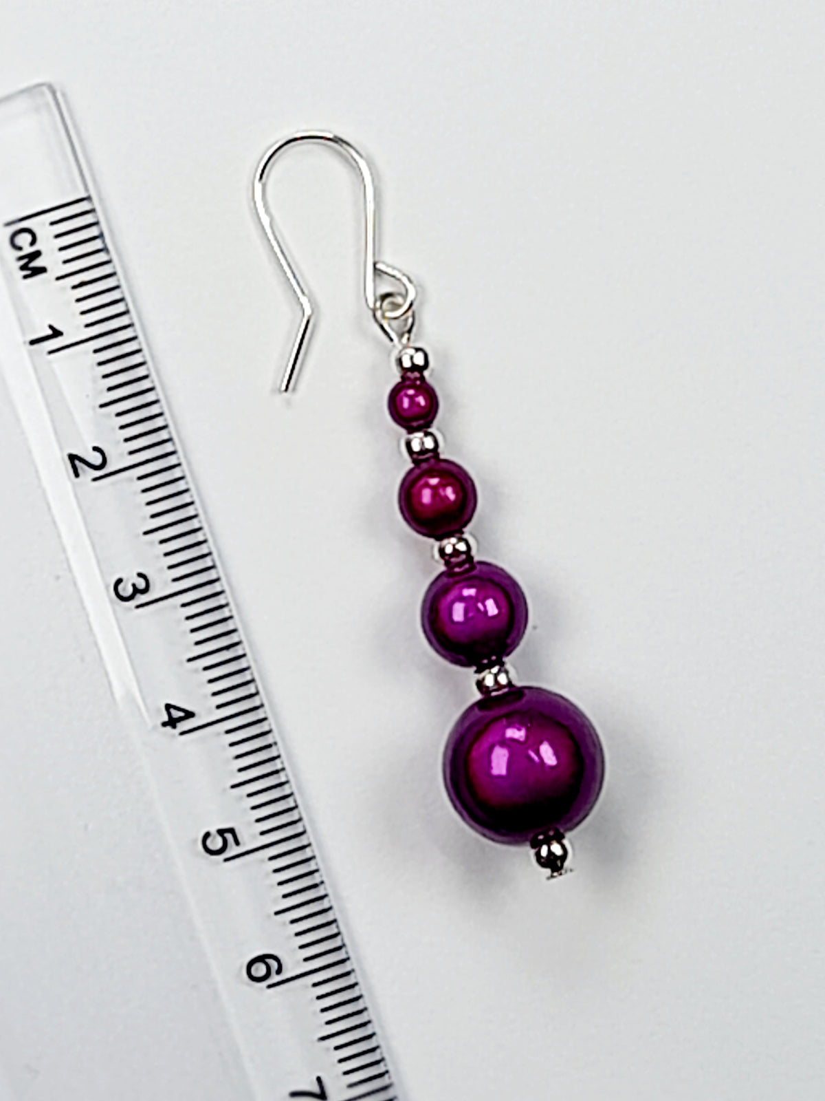 Purple Jewellery Set – Handmade Miracle Bead Necklace, Bracelet & Earrings Set | Gift Boxed | Free UK Delivery
