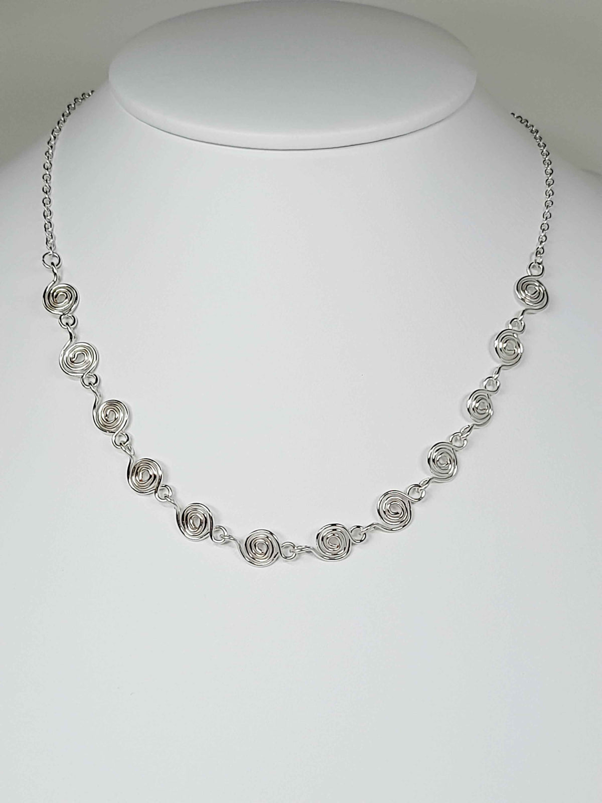 Complete 3-Piece Handcrafted Dainty Spiral Jewellery Set (Choice of  4 Wire Finishes)