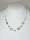 Handmade Silver Spiral Necklace, Elegant Swirly Statement Necklace