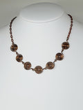 Super Swirly Bronze Spiral Necklace