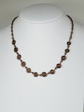 Dainty Super Swirly Bronze Spiral Necklace