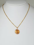 Elegant Handmade Gold Spiral Pendant Necklace, Lightweight & Gift‑Ready