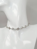 Dainty Super Swirly Silver Spiral Choker Necklace