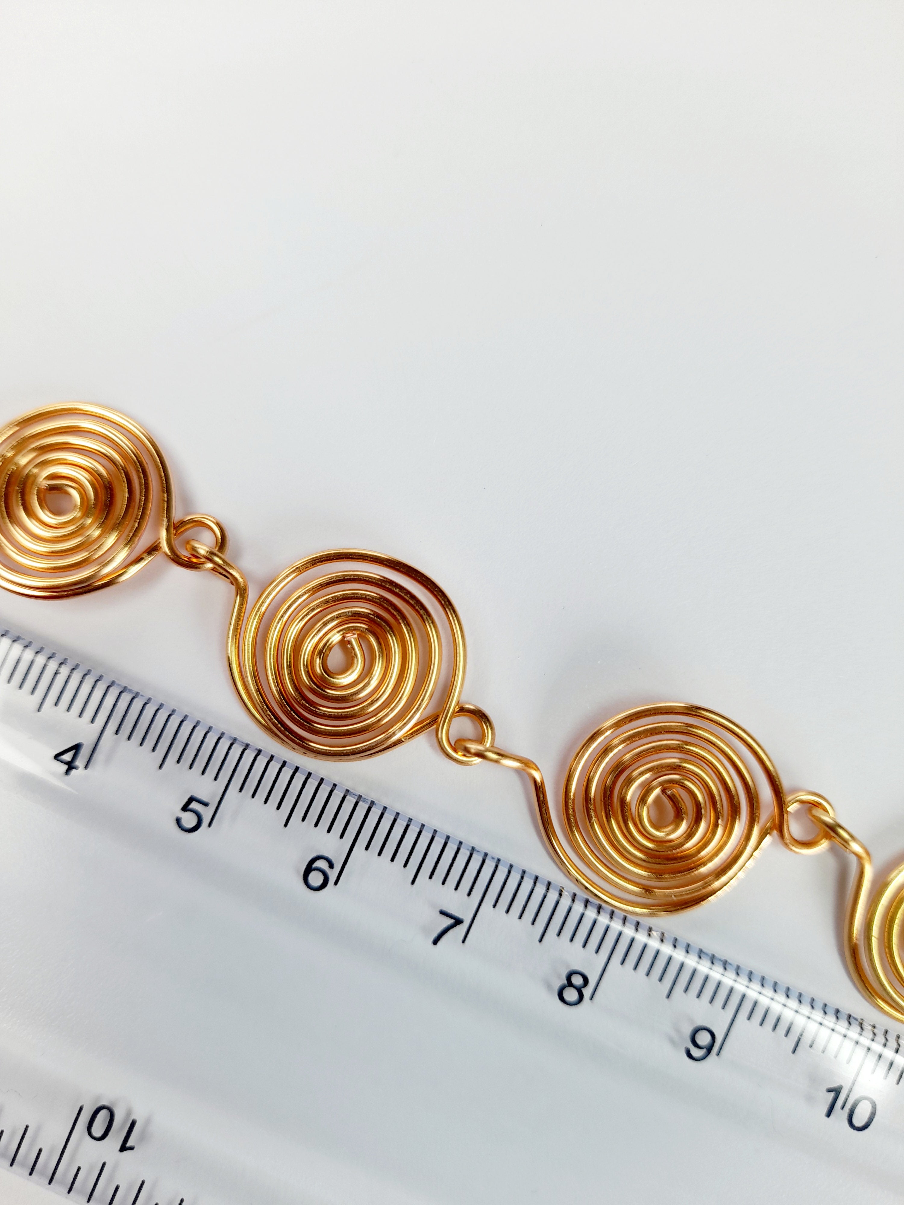 Super Swirly Gold Spiral Necklace