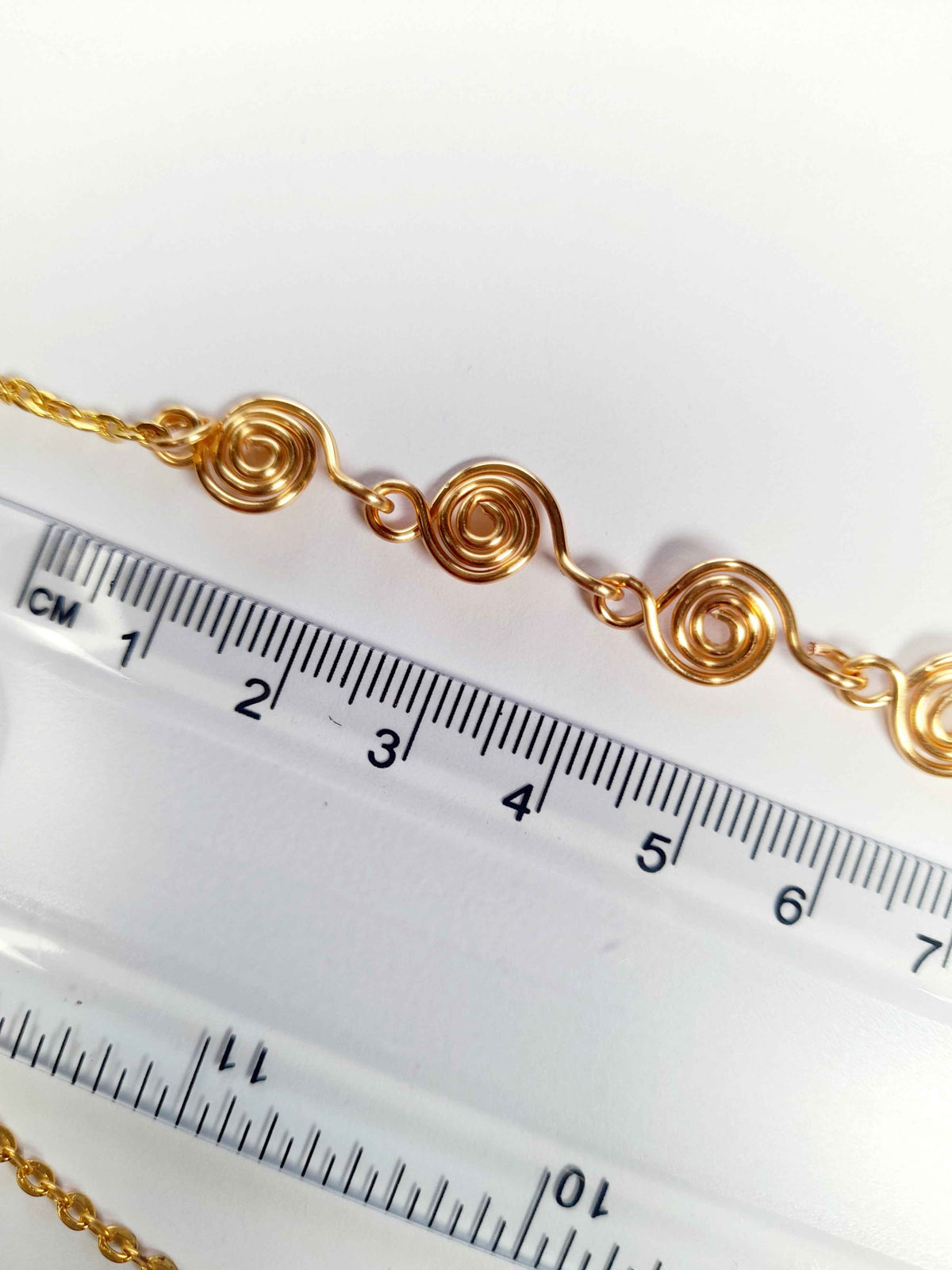 Dainty Super Swirly Gold Spiral Necklace