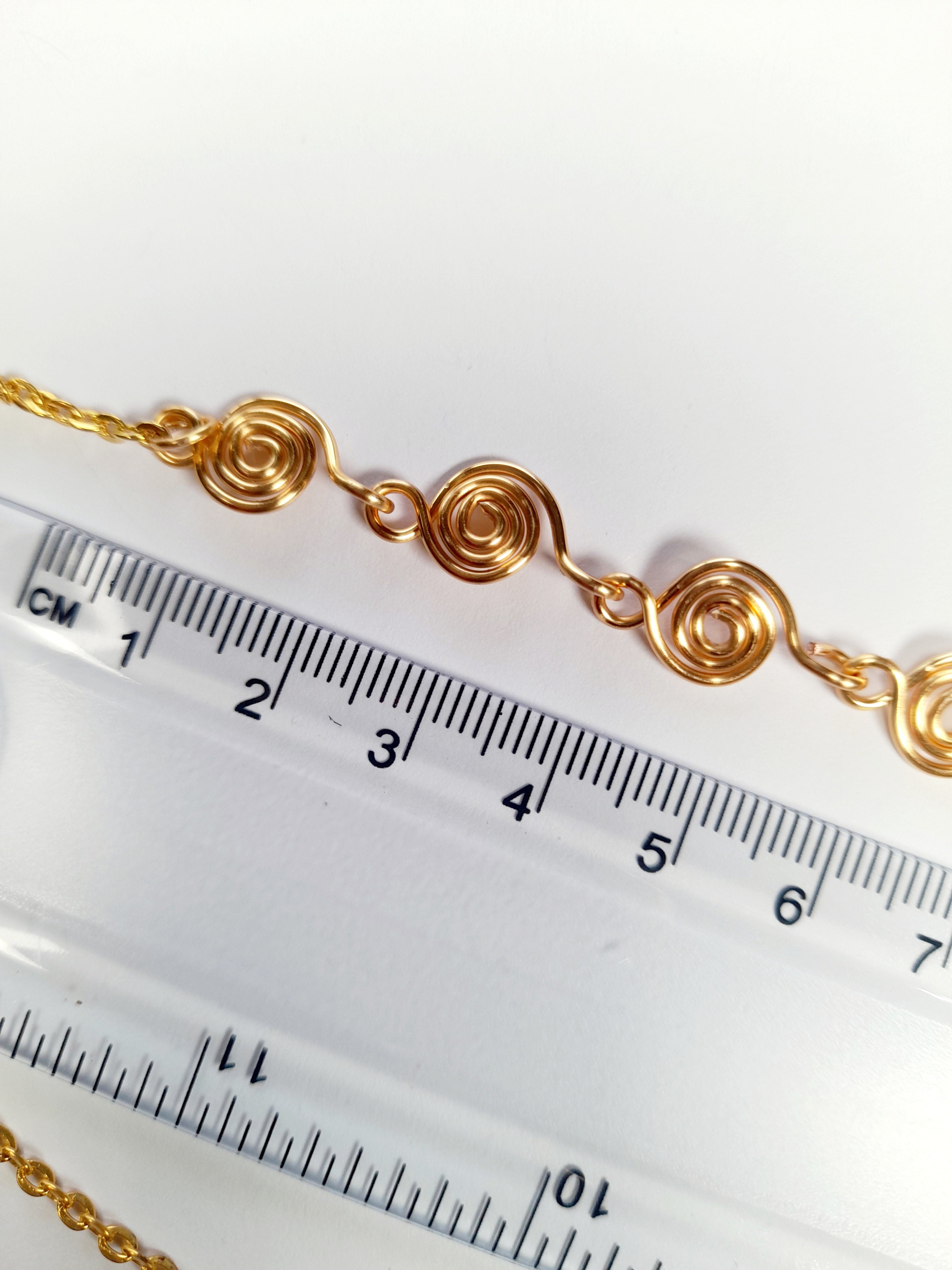 Dainty Super Swirly Gold Spiral Necklace