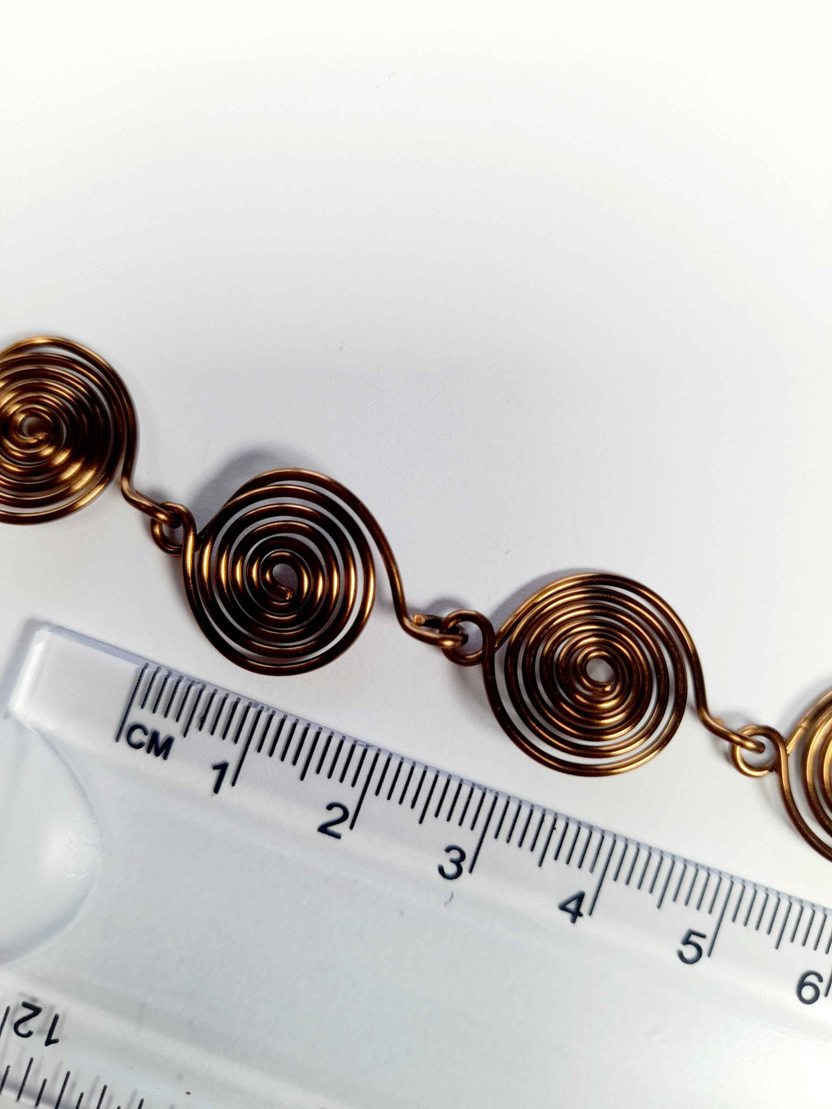 Super Swirly Bronze Spiral Necklace