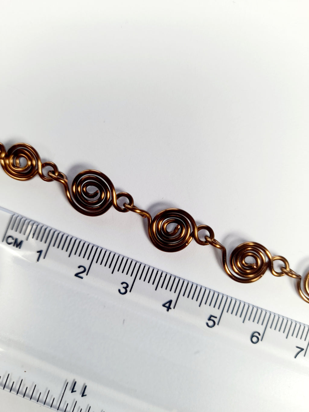 Dainty Super Swirly Bronze Spiral Necklace