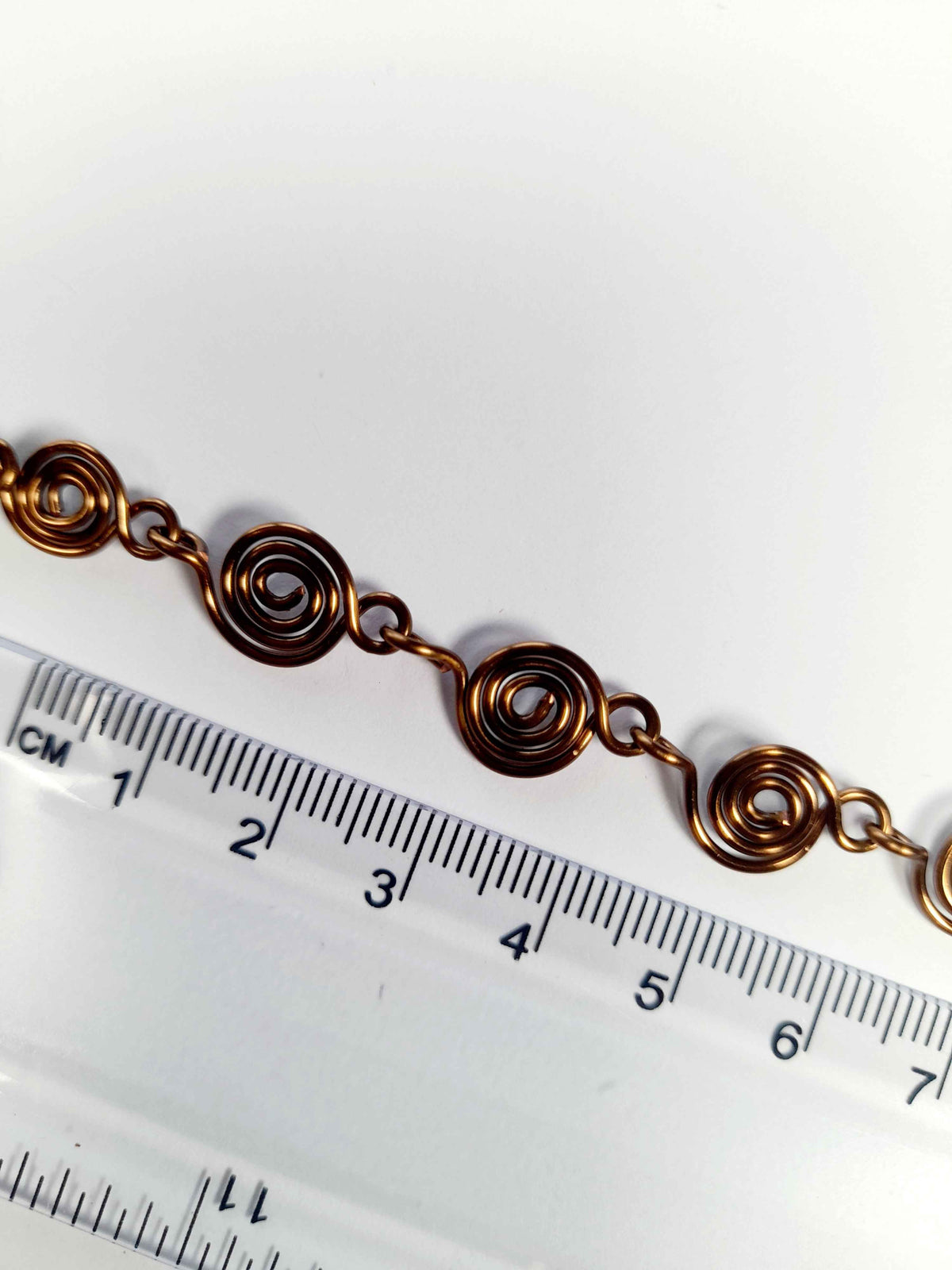 Dainty Super Swirly Bronze Spiral Necklace