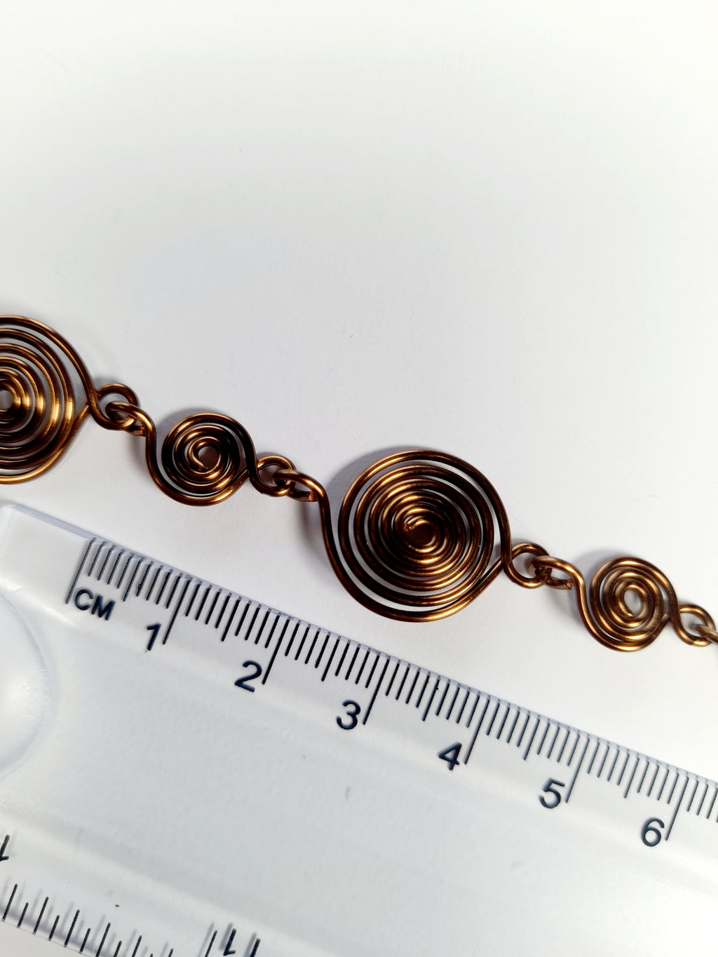 Handmade Bronze Spiral Necklace, Elegant Swirly Statement Necklace