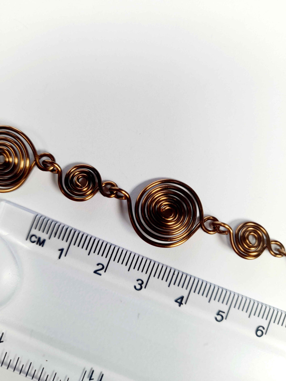 Handmade Bronze Spiral Necklace, Elegant Swirly Statement Necklace