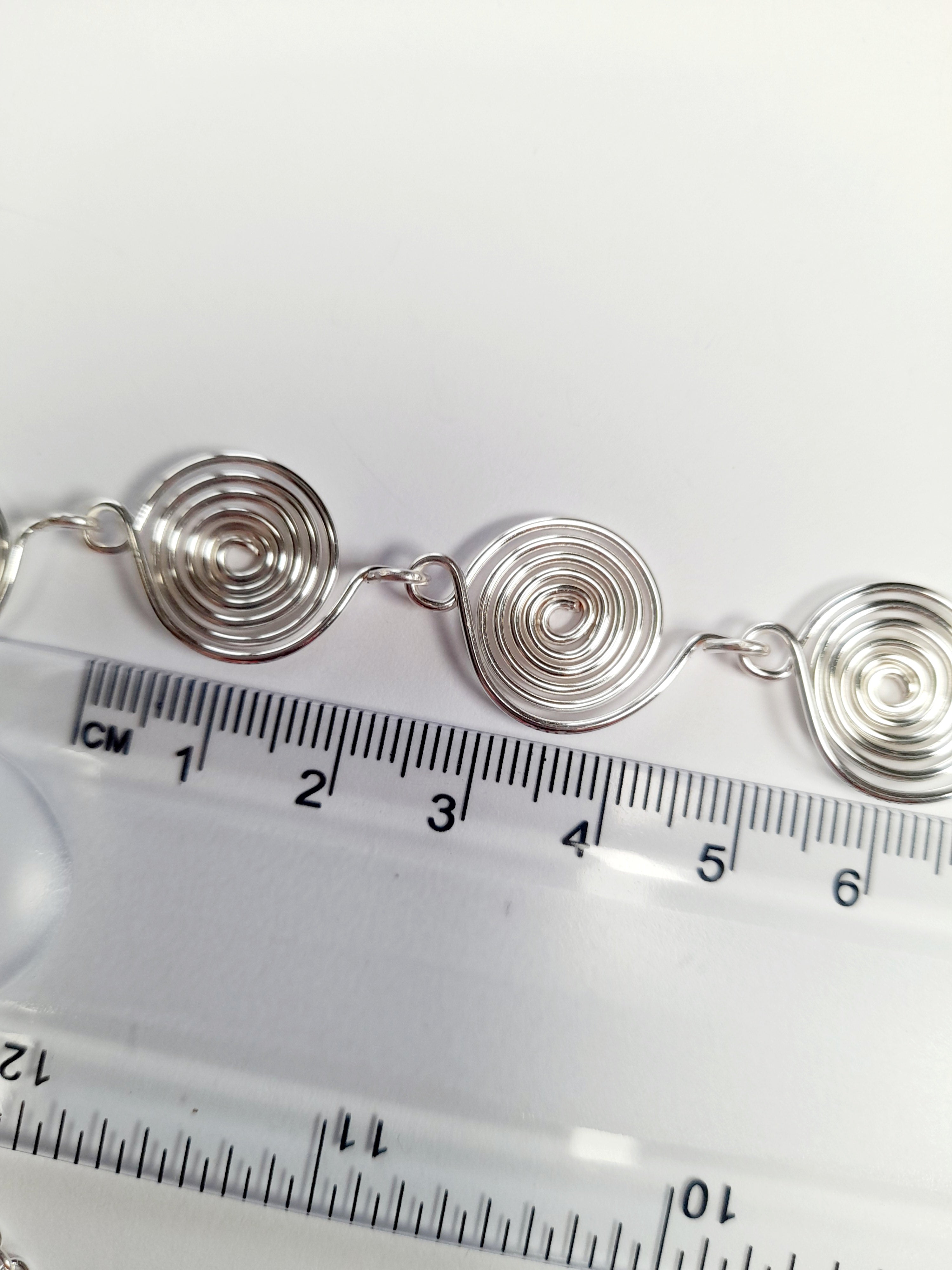 Super Swirly Silver Spiral Necklace