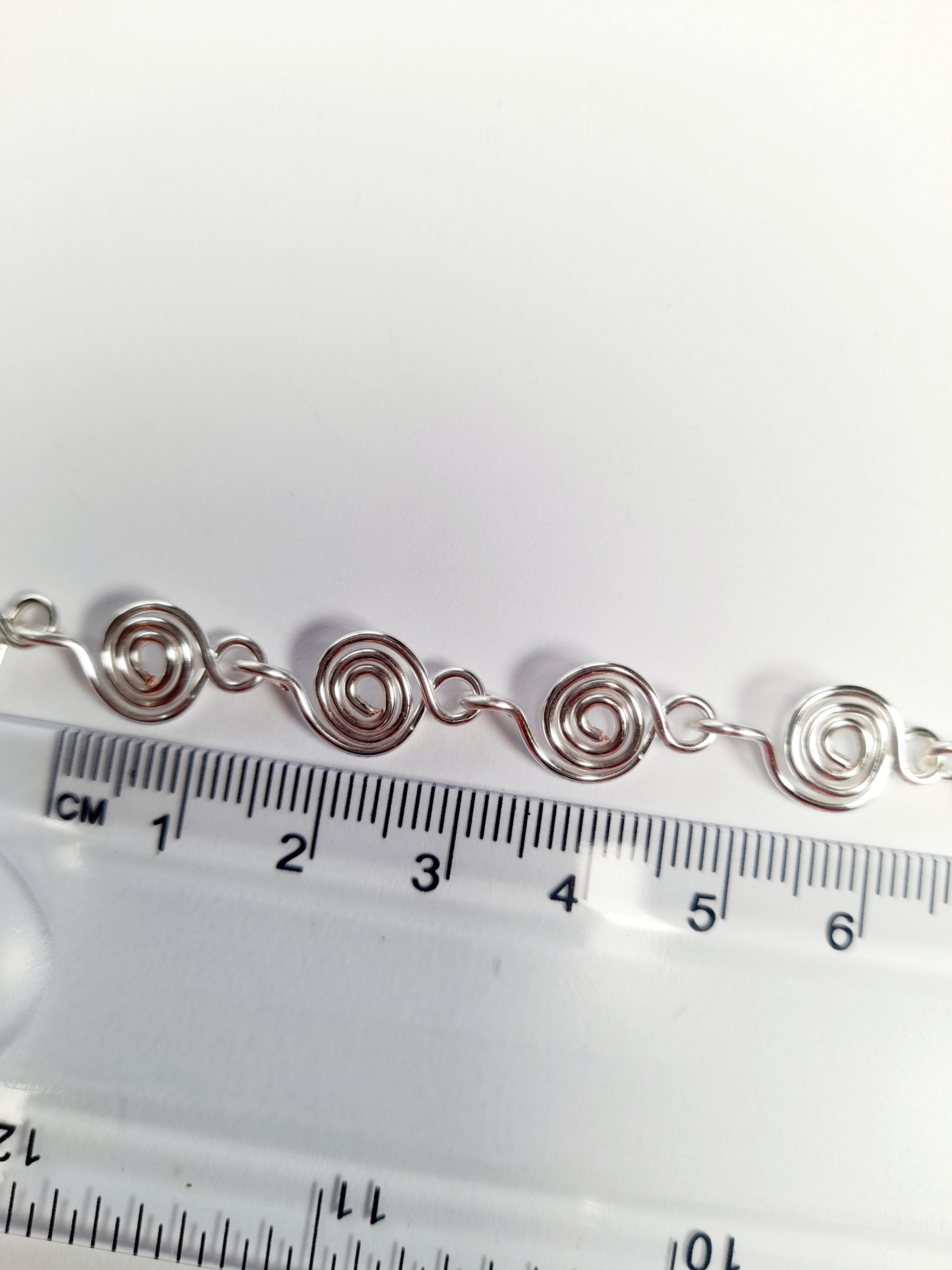 Dainty Super Swirly Silver Spiral Necklace