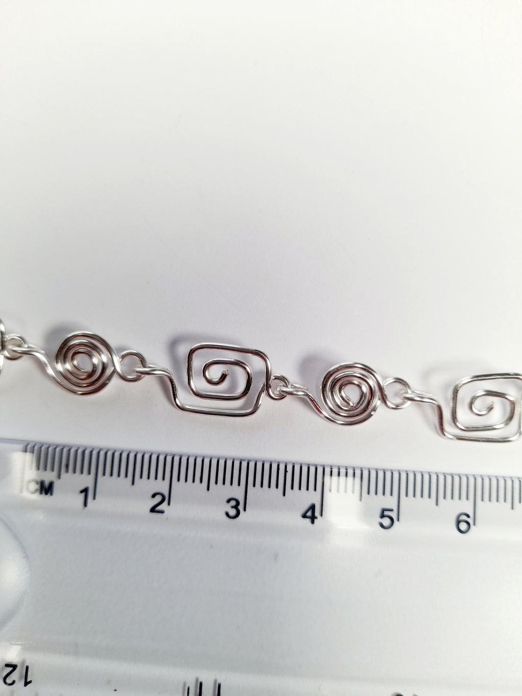 Delicate Silver Swirl Necklace with Tiny Handmade Spirals