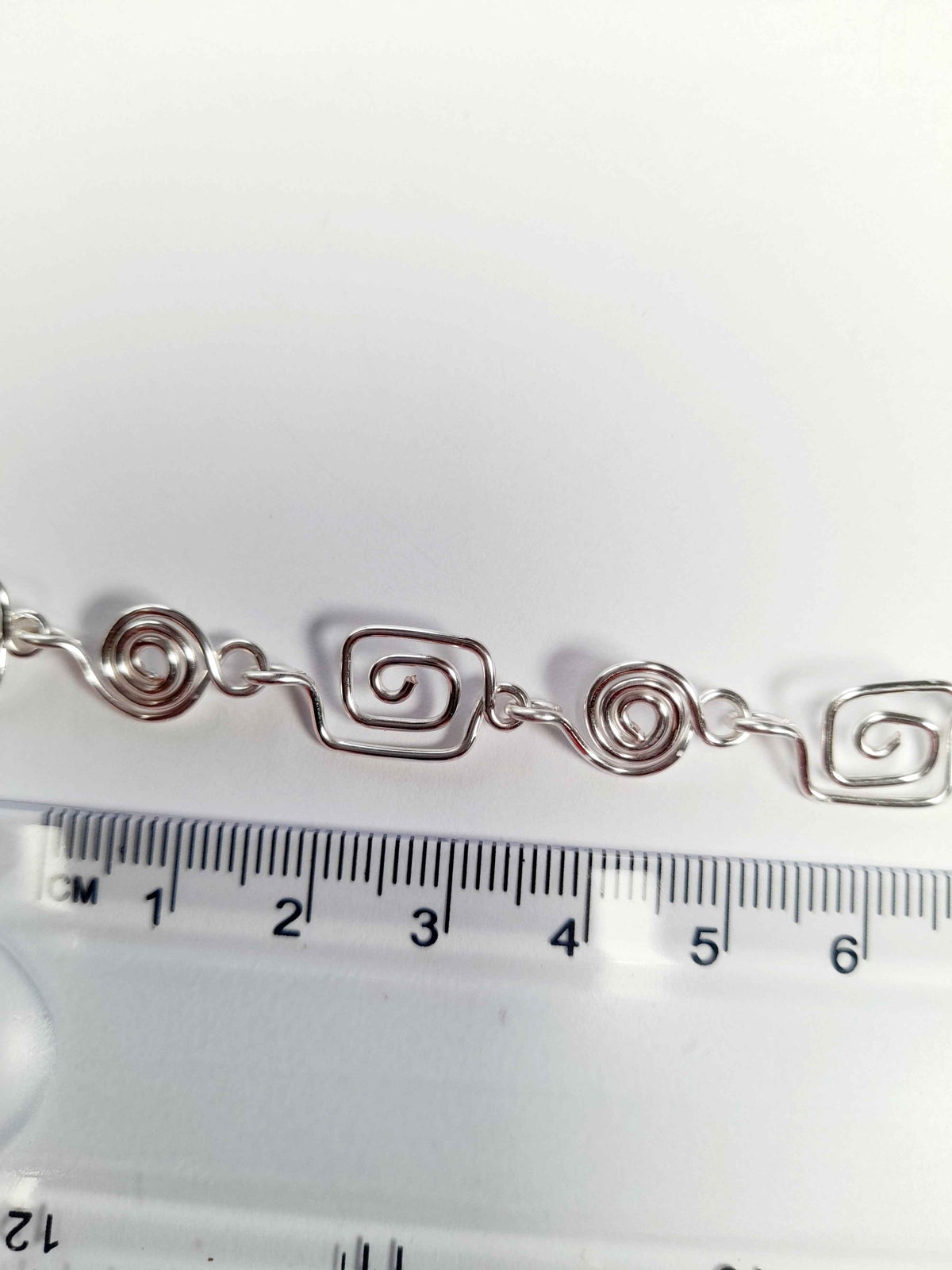 Delicate Silver Swirl Necklace with Tiny Handmade Spirals