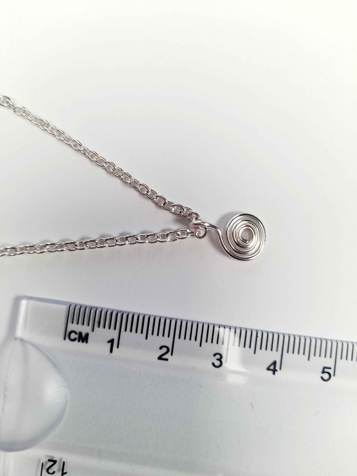 Elegant Handmade Tiny Silver Spiral Pendant Necklace, Lightweight & Gift‑Ready