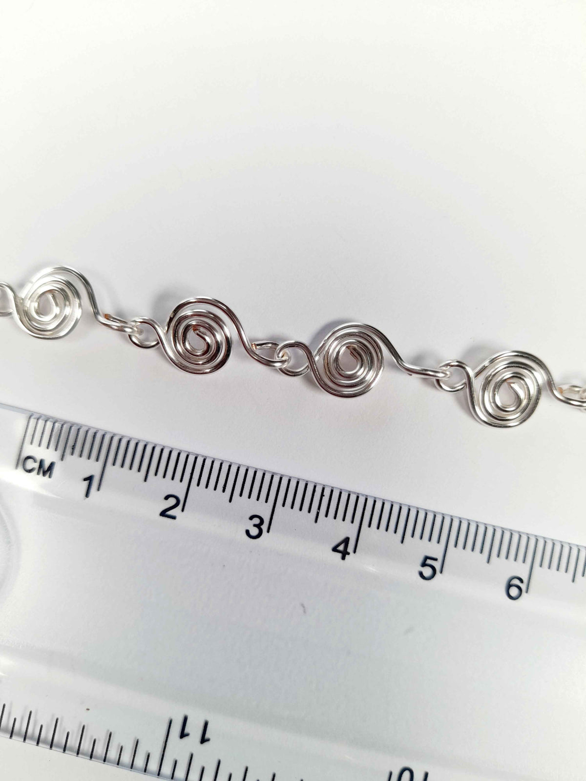 Dainty Super Swirly Silver Spiral Choker Necklace