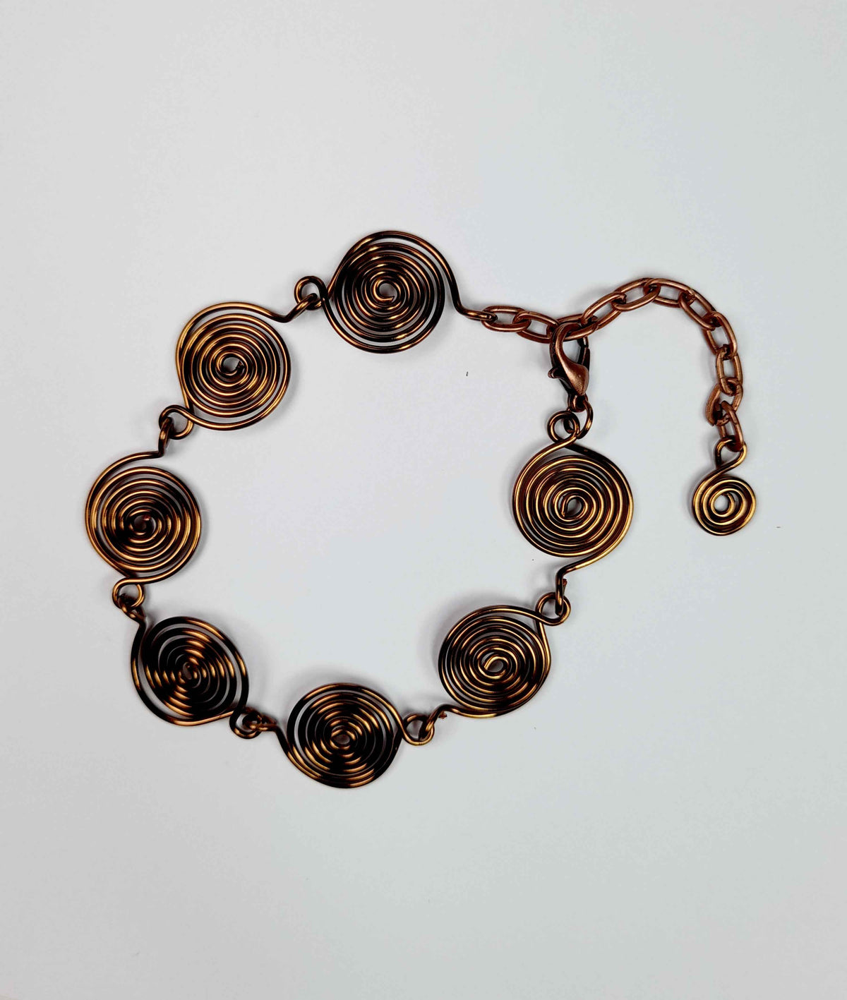 Super Swirly Bronze Spiral Bracelet