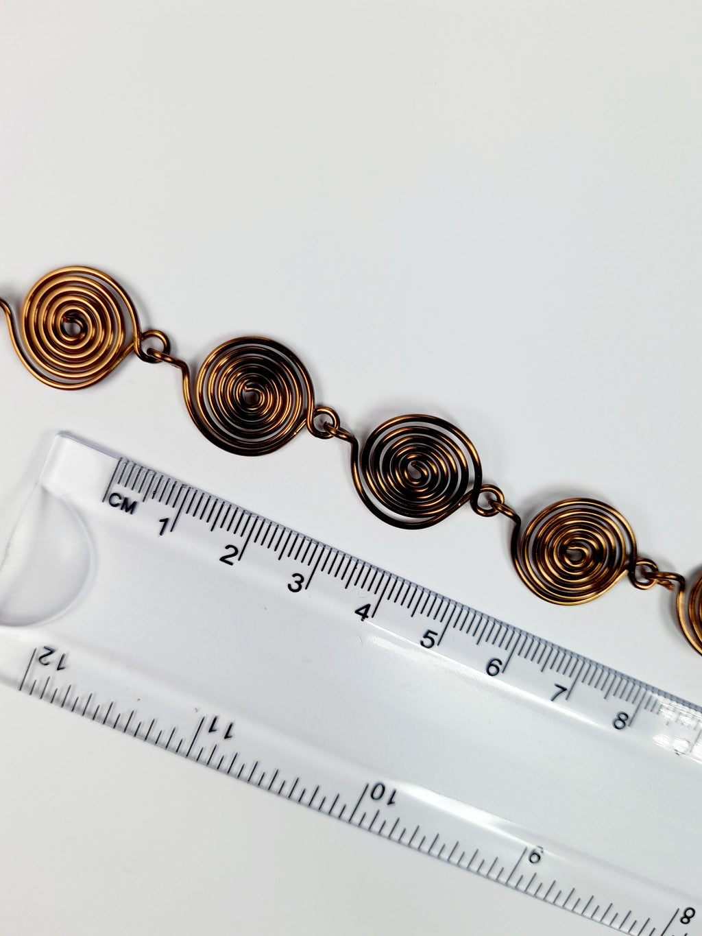 Super Swirly Bronze Spiral Bracelet