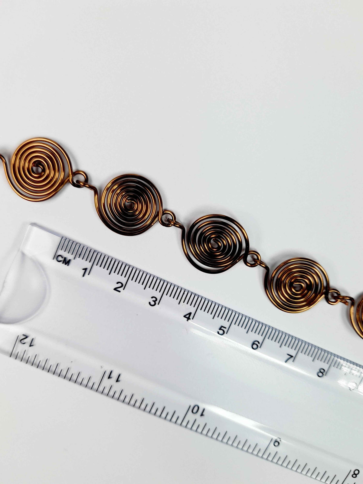 Super Swirly Bronze Spiral Bracelet