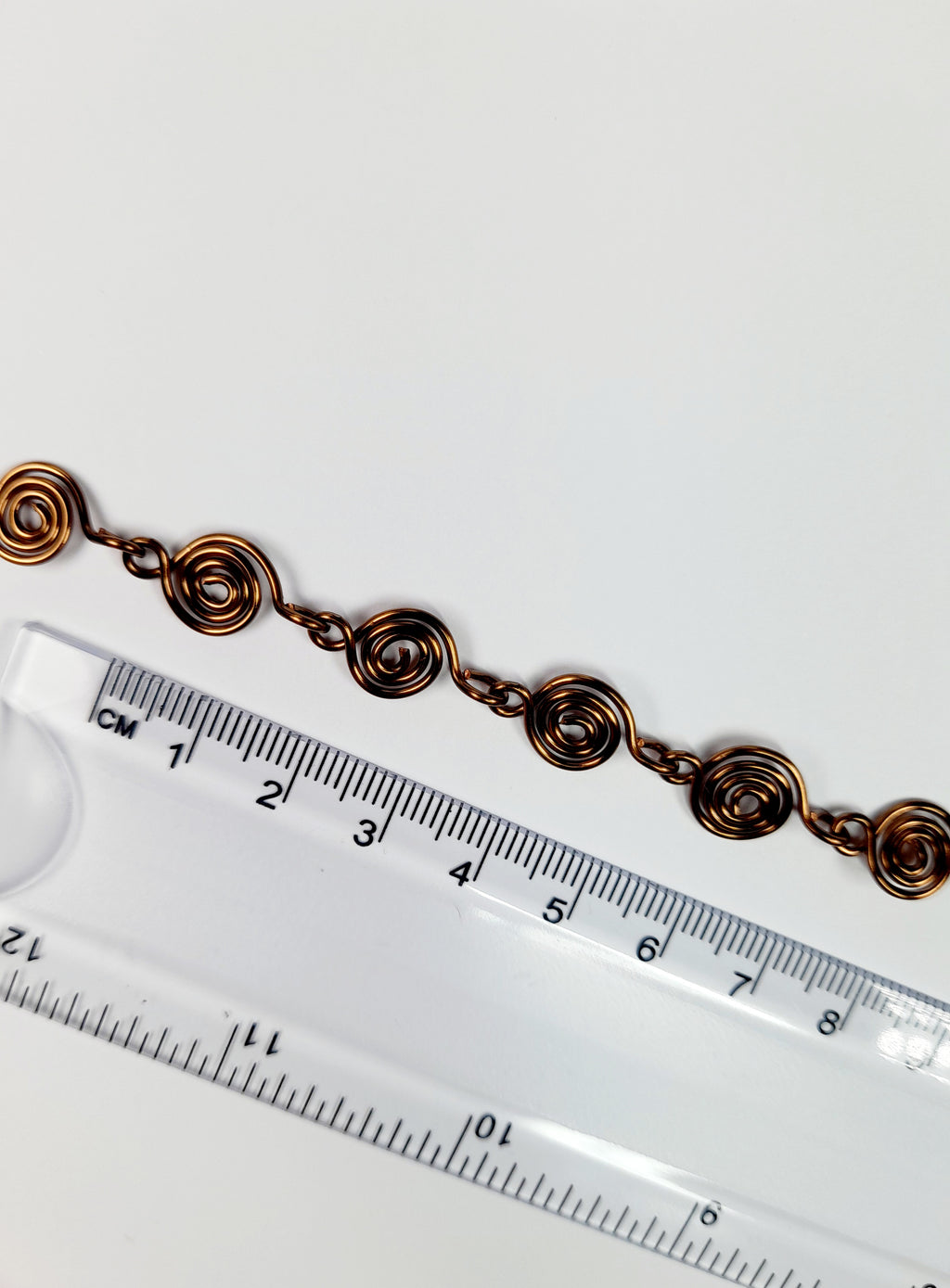 Dainty Super Swirly Bronze Spiral Bracelet