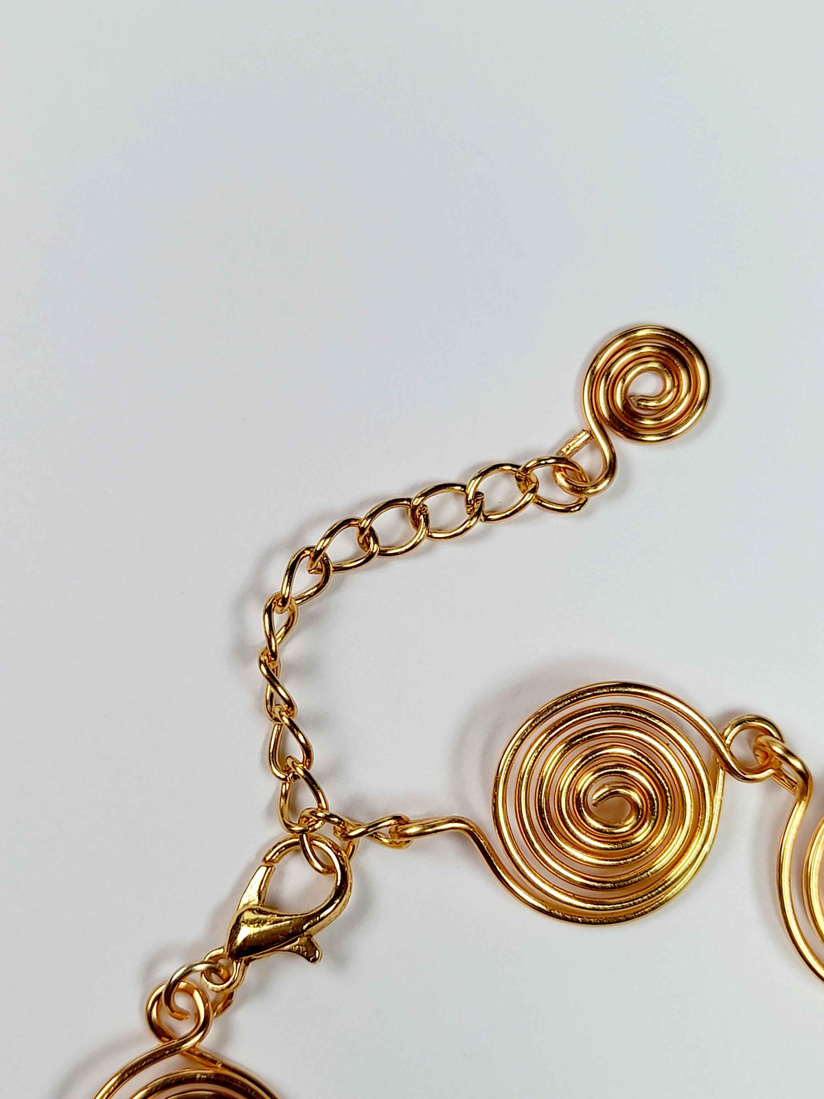 Super Swirly Gold Spiral Bracelet