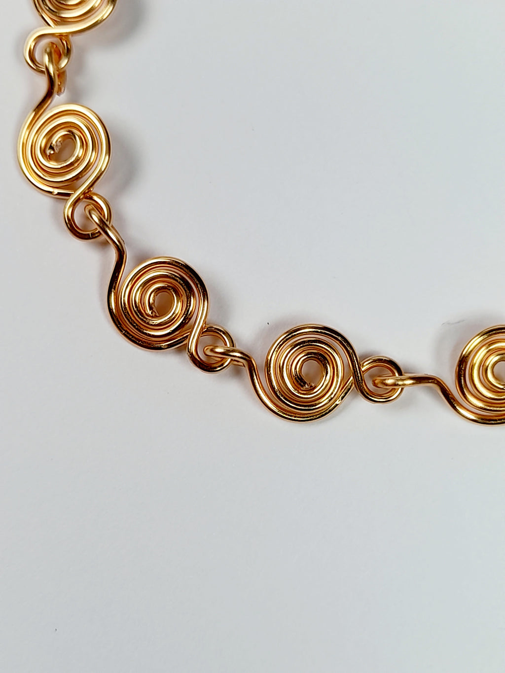 Dainty Super Swirly Gold Spiral Bracelet
