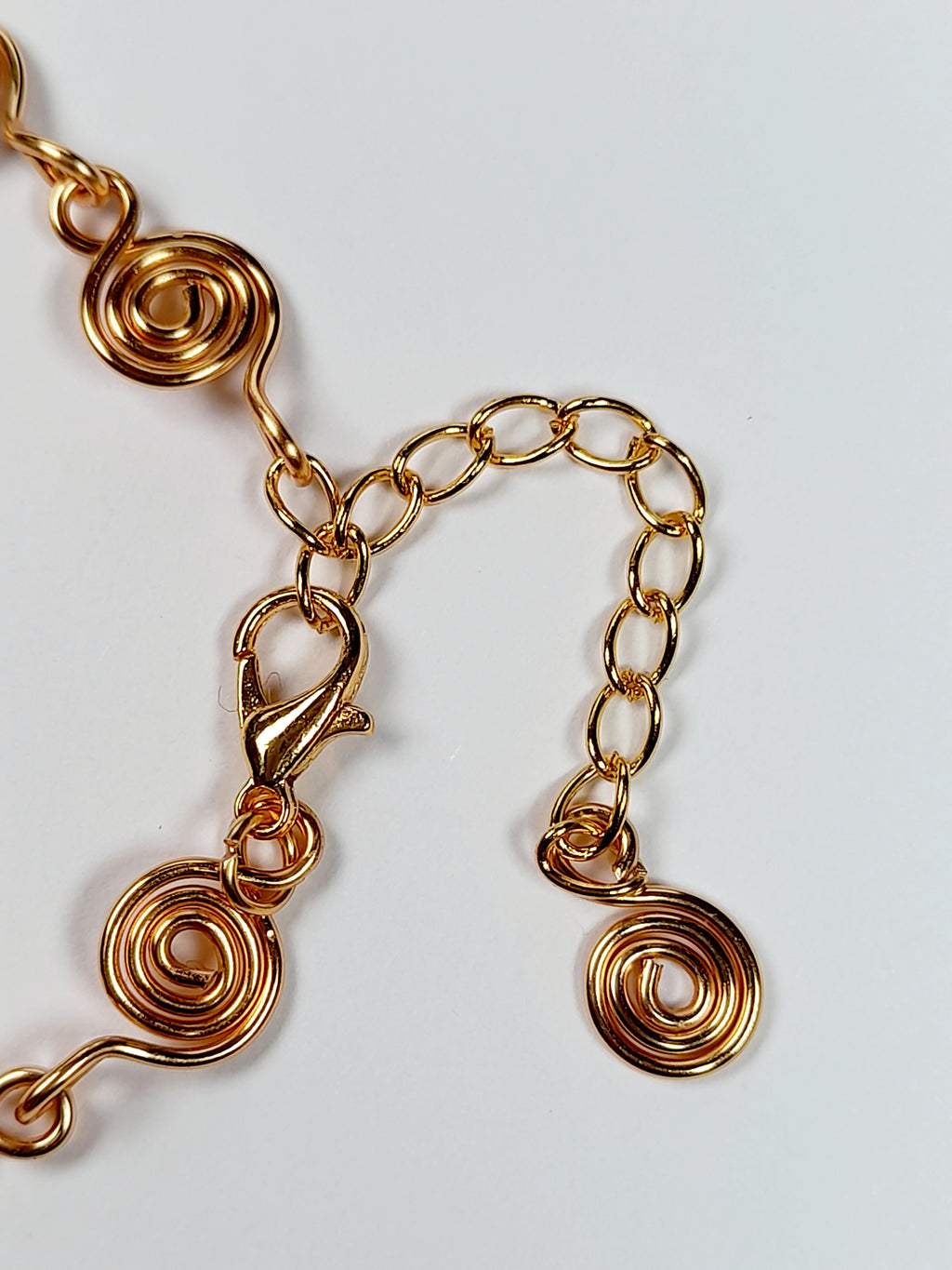 Dainty Super Swirly Gold Spiral Bracelet