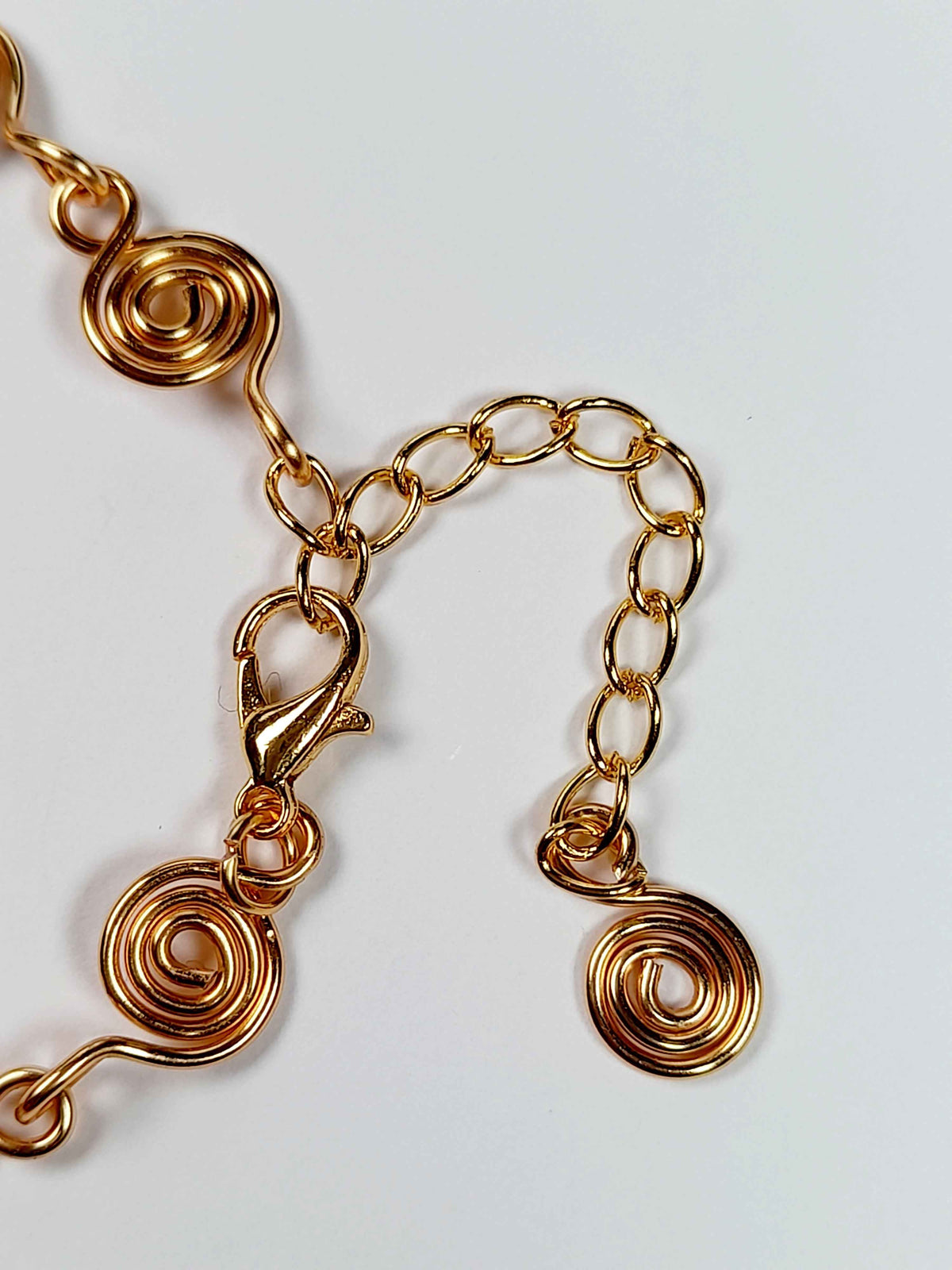 Dainty Super Swirly Gold Spiral Bracelet