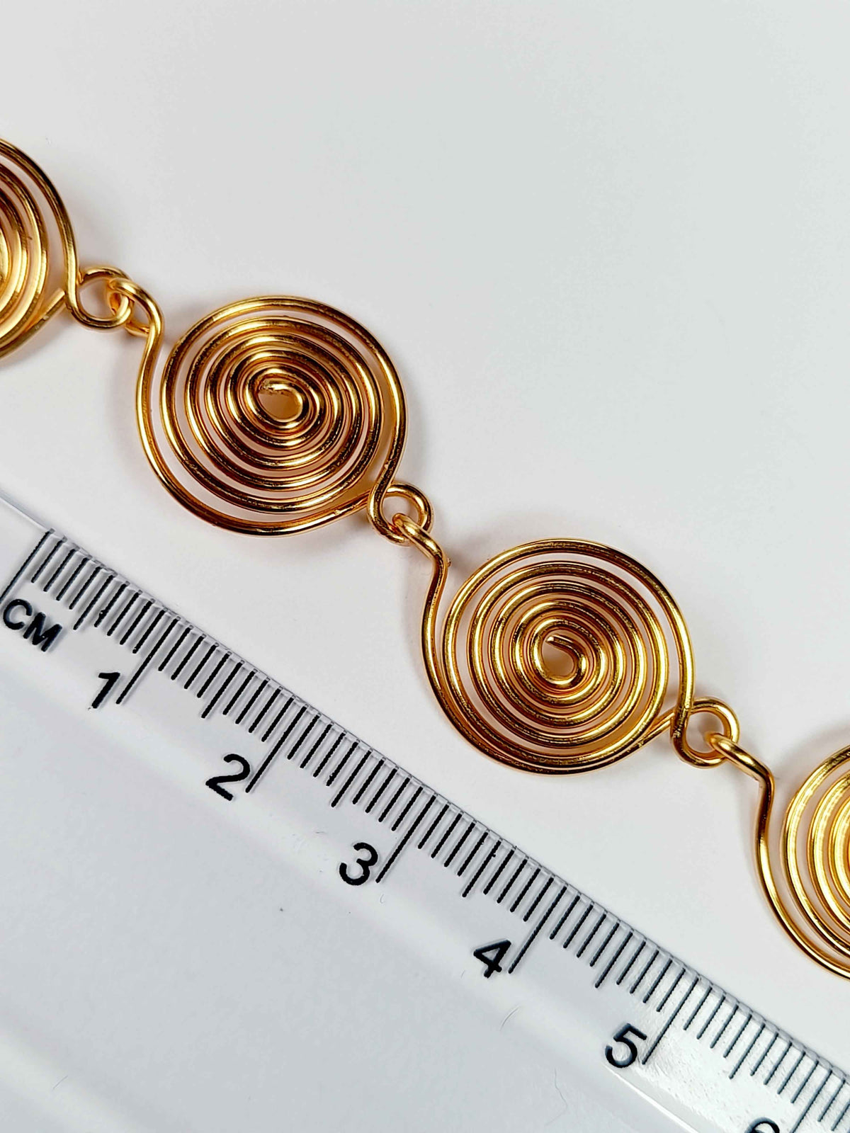 Super Swirly Gold Spiral Bracelet